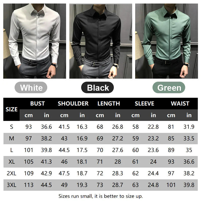 Chemise pour homme zéro pli