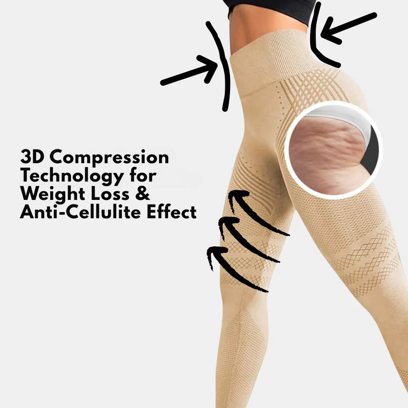 How do 3D leggings work to reduce cellulite?