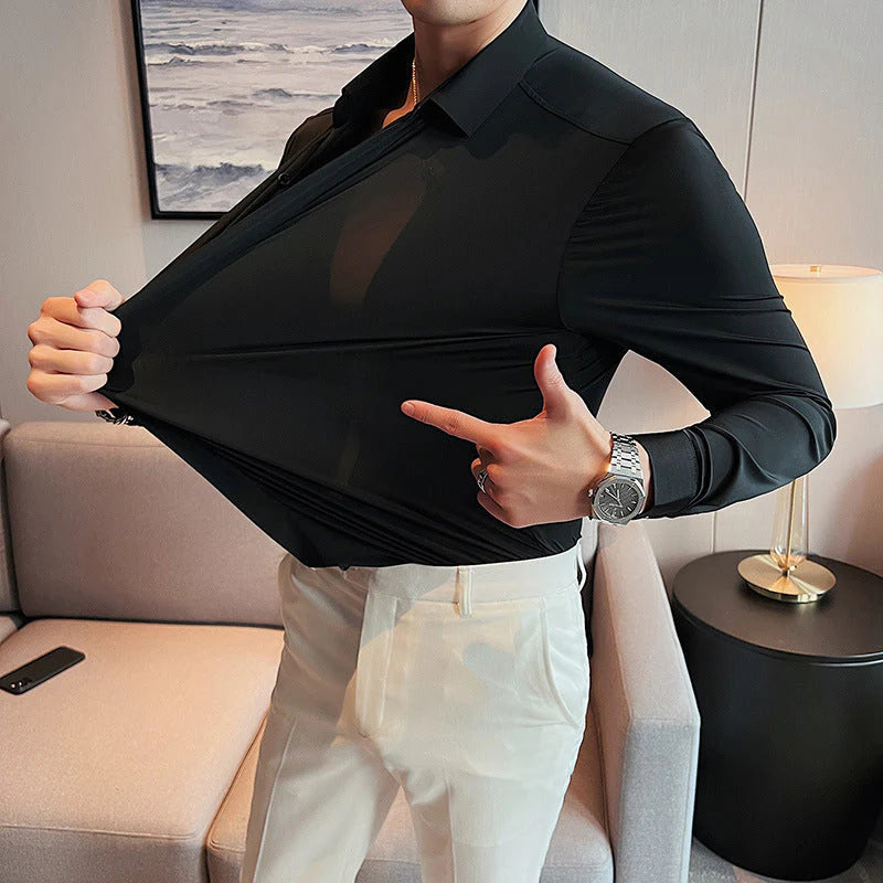 Chemise pour homme zéro pli