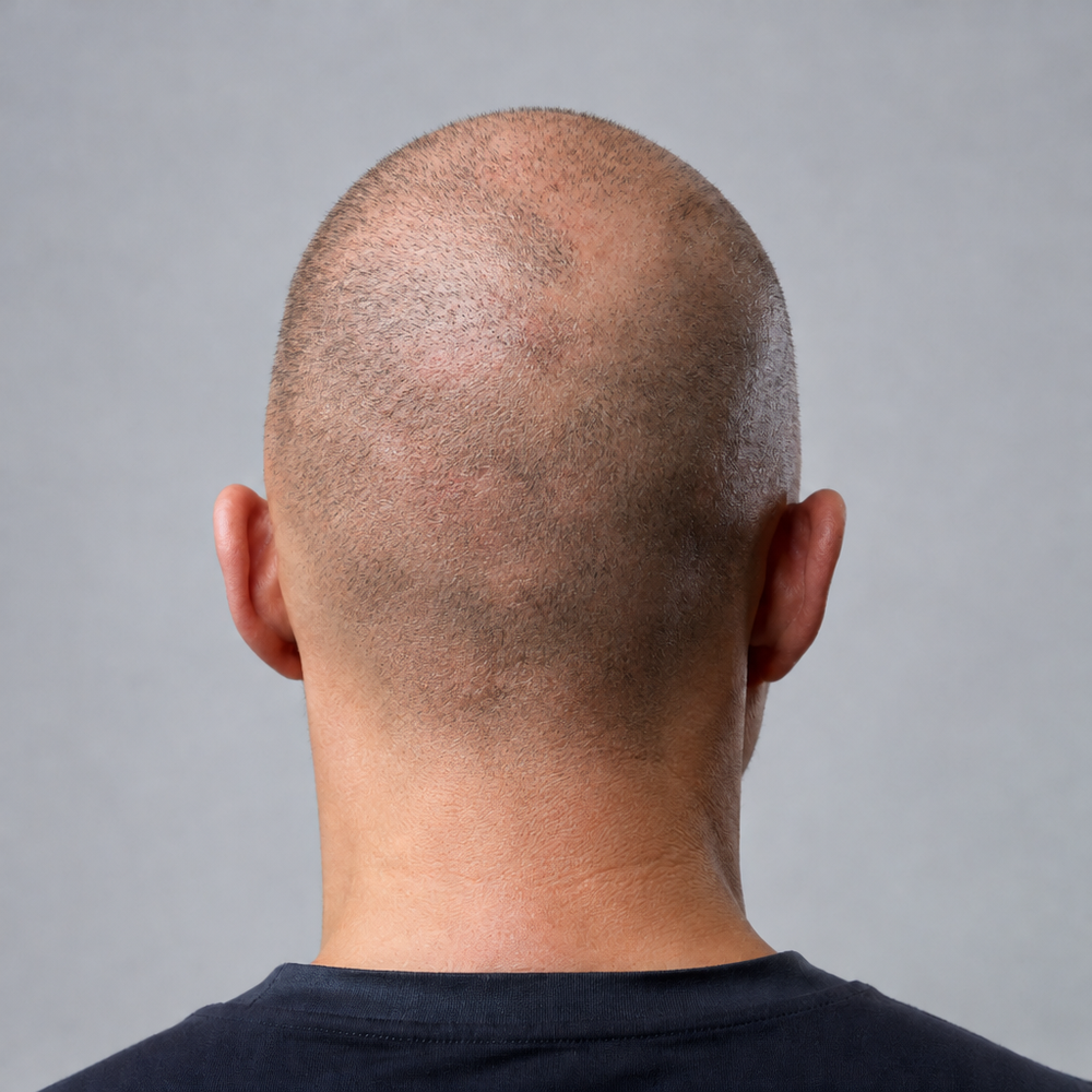 Scalp before shaving