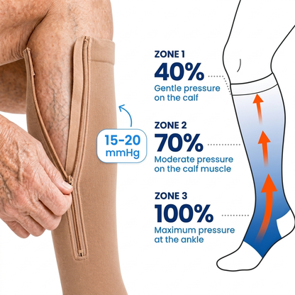 Zippered Compression Stockings