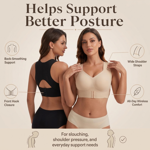 Soutien-gorge push-up correcteur de posture sans coutures Lindalia