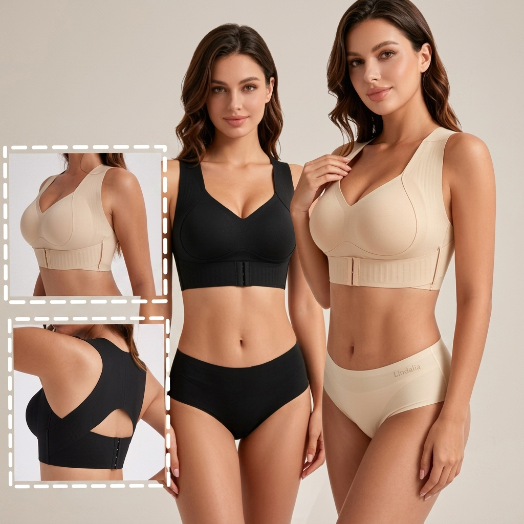 Soutien-gorge push-up correcteur de posture sans coutures Lindalia