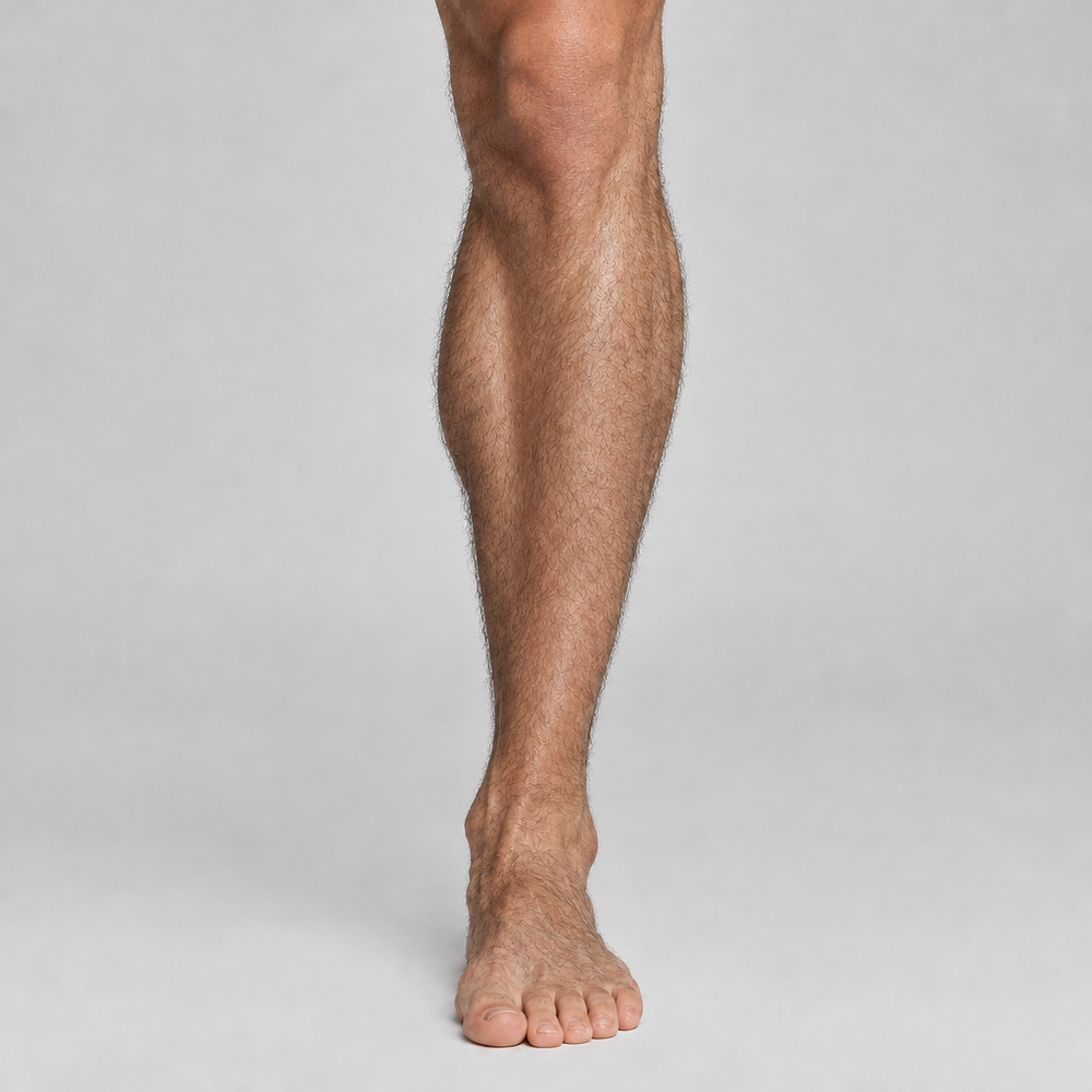 Leg before hair removal