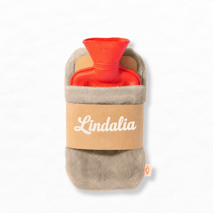 Lindalia Cozy Wearable Hot Water Bottle, Grey