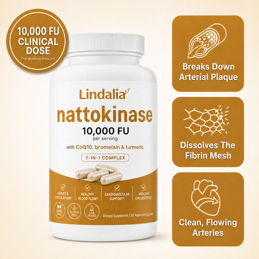 Lindalia Nattokinase 10,000 FU Circulation Complex