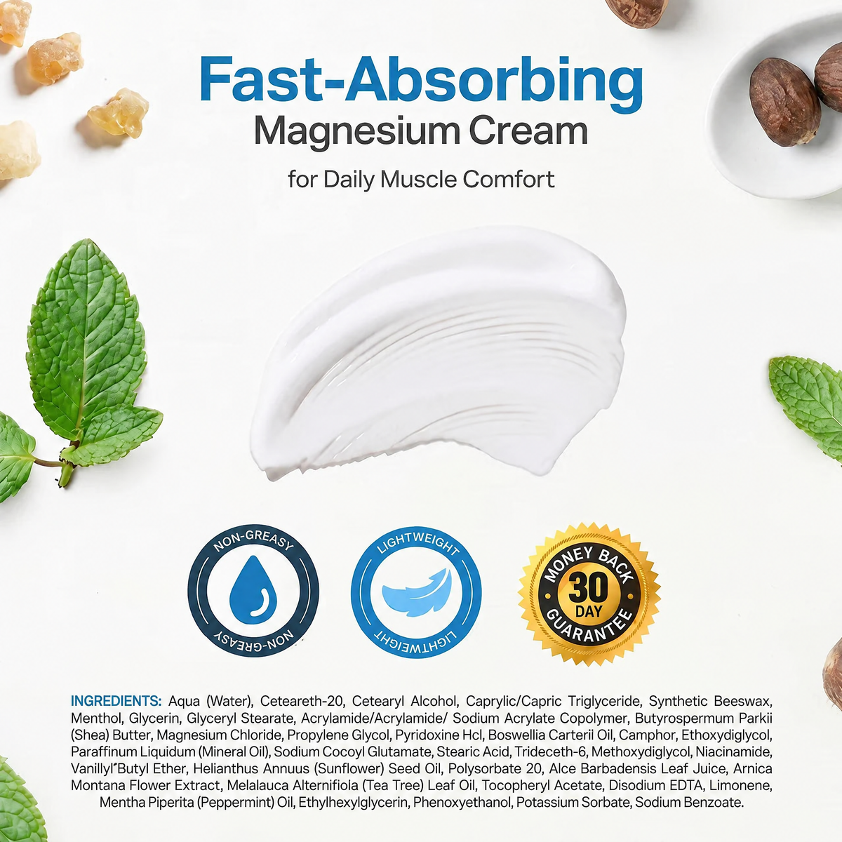 Lindalia Magnesium Freeze Relief Cream