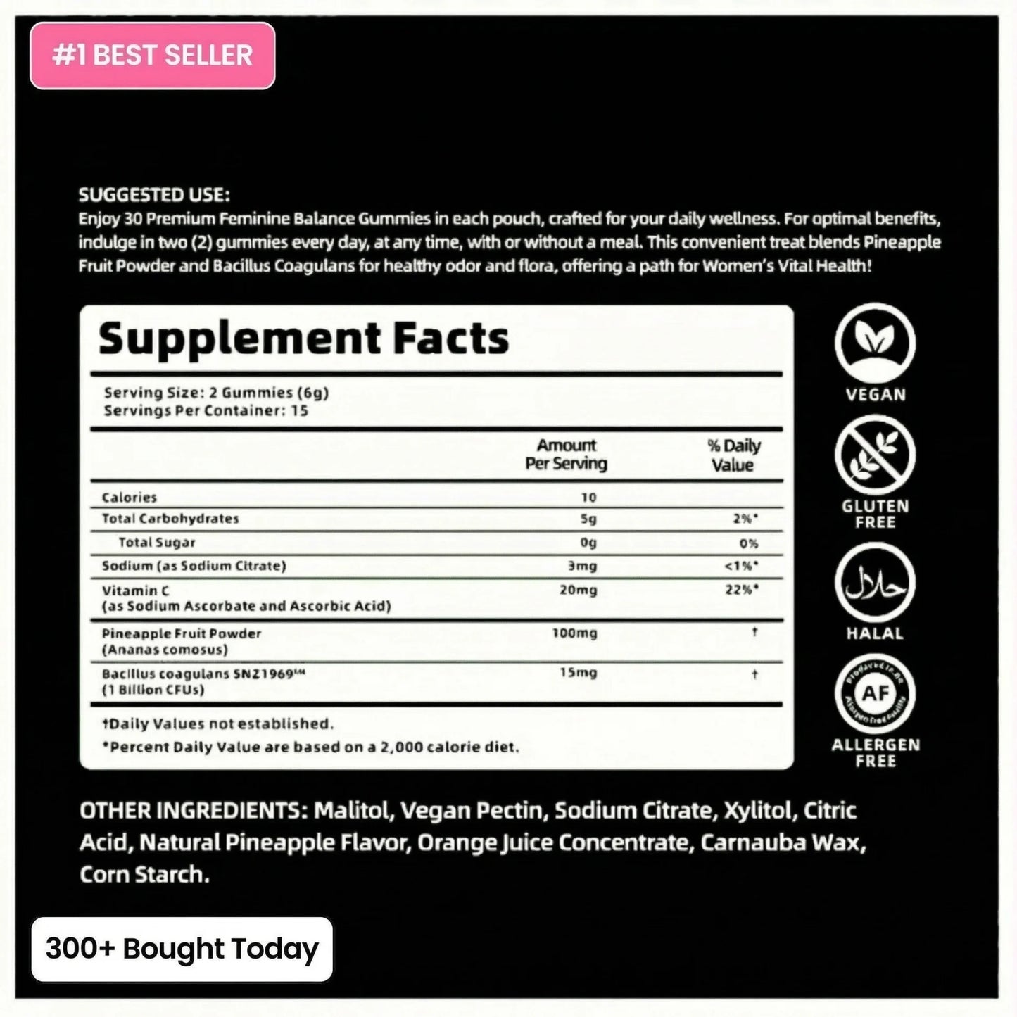 Feminine Balance pH Support Gummies